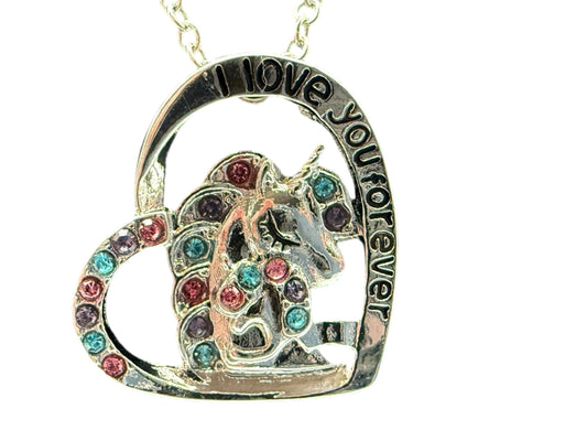 Unicorn Heart Necklace