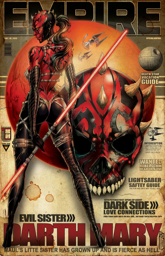Retro Darth Maul Print