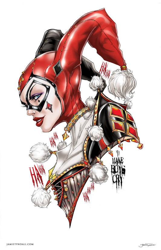 Harley Jester Bust Print