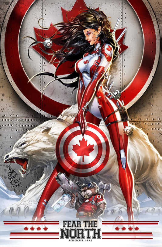 Captain Canada Fear The North Print