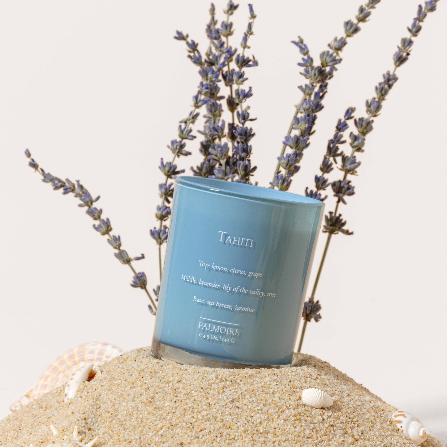 Tahiti Soy Wax Candle [lavender/lemon/jasmine]: Standard 4.9 oz/ 140 g