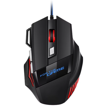 1 PC New Hyperspeed USB Gaming Mouse RGB Backlit Ergonomic Game Mice 7D Esports Wired Mouse for Laptop PC Gamer