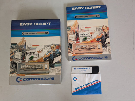EASY SCRIPT word processor Utility software  Vintage Commodore 64