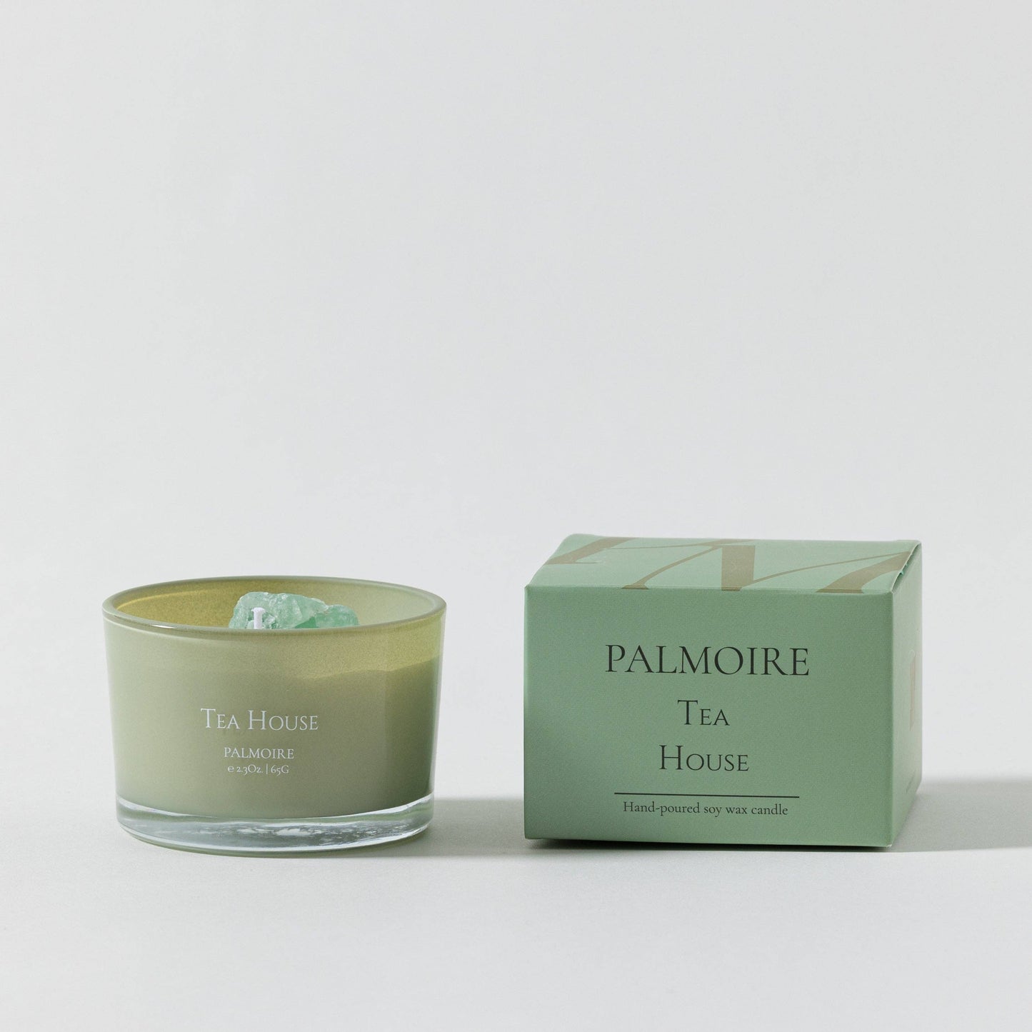 Tea House Soy Wax Candle [tea/jasmine/lemon]: Standard 4.9 oz/ 140 g