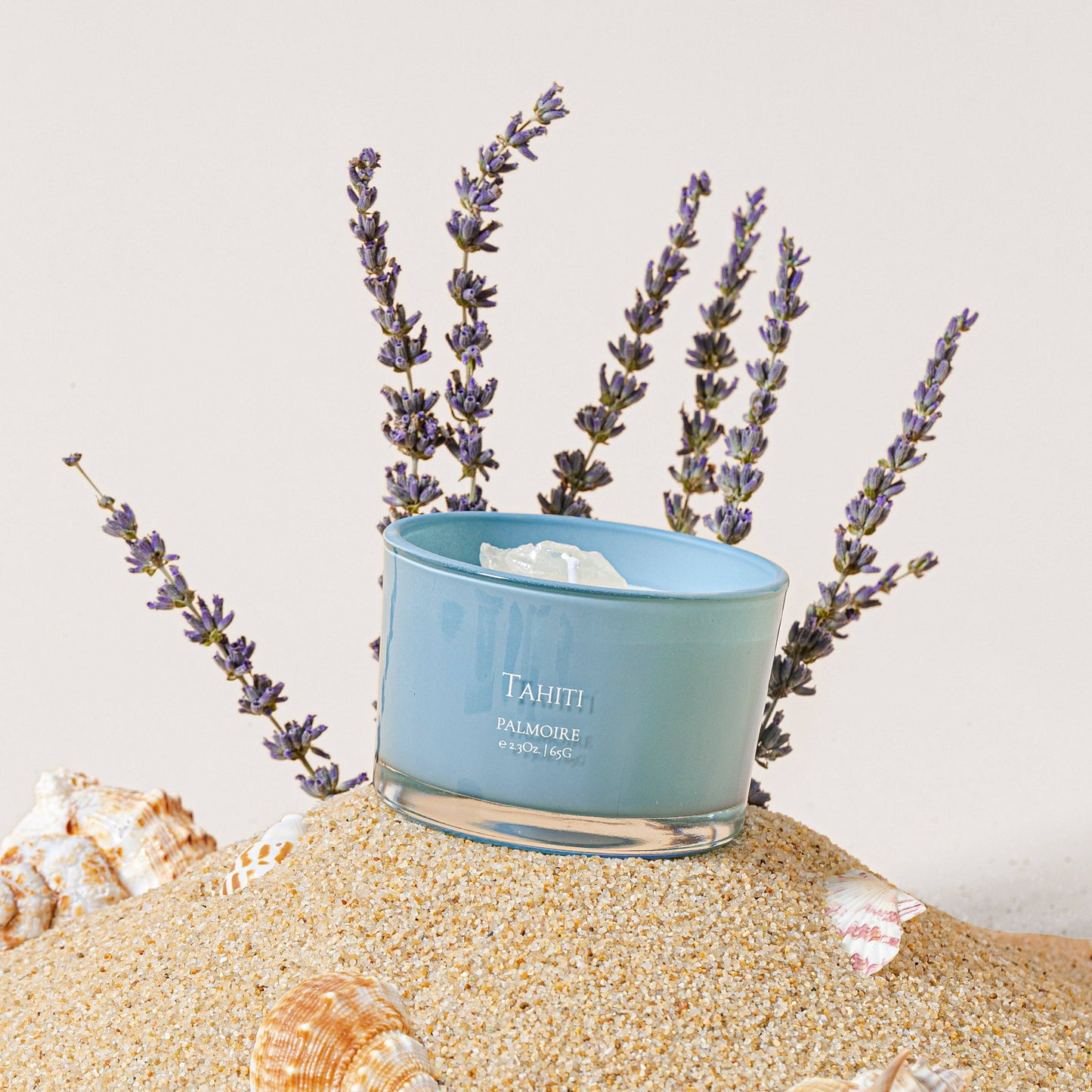 Tahiti Soy Wax Candle [lavender/lemon/jasmine]: Standard 4.9 oz/ 140 g