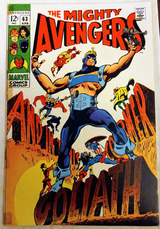 Avengers #063, Marvel Comics (April 1969, GD/VG)