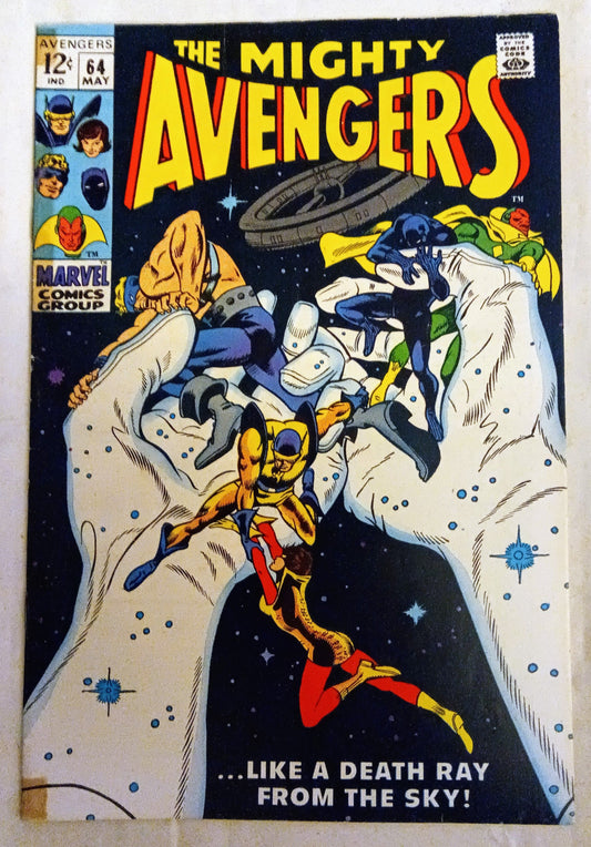 Avengers #064, Marvel Comics (May 1969, GD/VG)