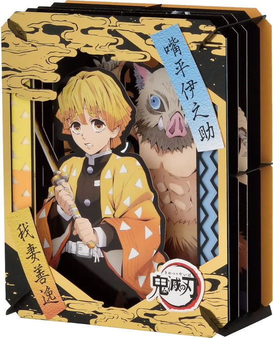 Demon Slayer Paper Theater - Zenitsu & Inosuke Kimetsu no Yaiba 3D Diorama